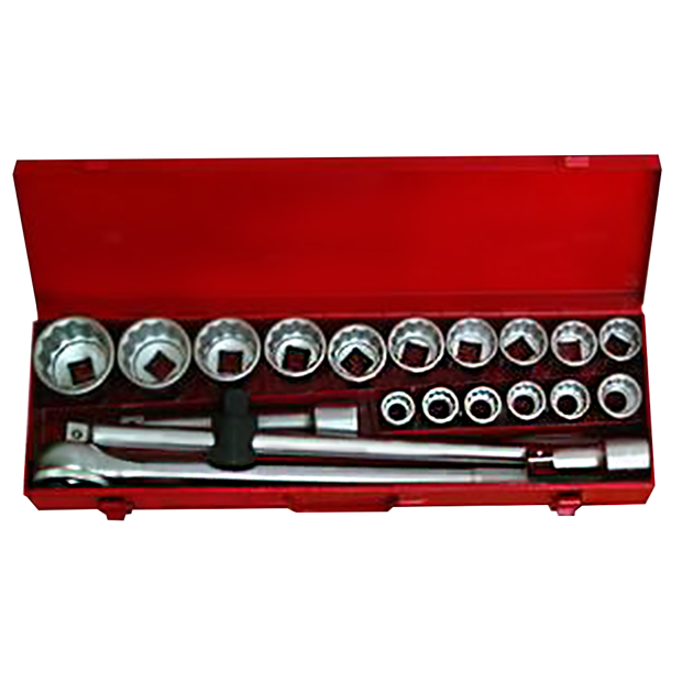 Socket Set -- Metal Case ( 3/4 & 1